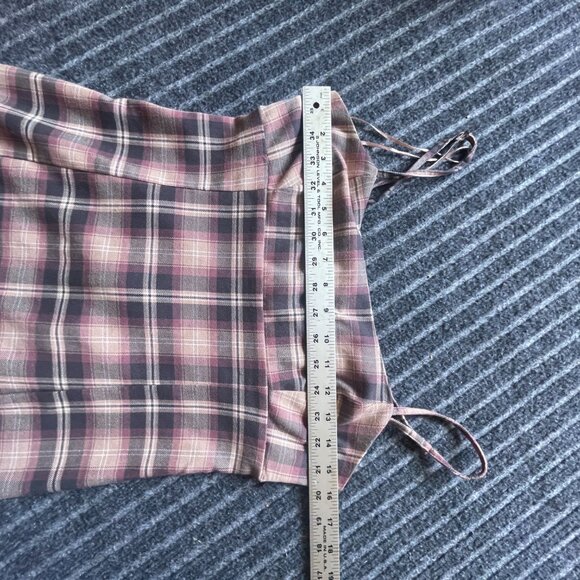 Aeropostale Plaid Scoop-Neck Slim Dress Size Small - Picture 2 of 10